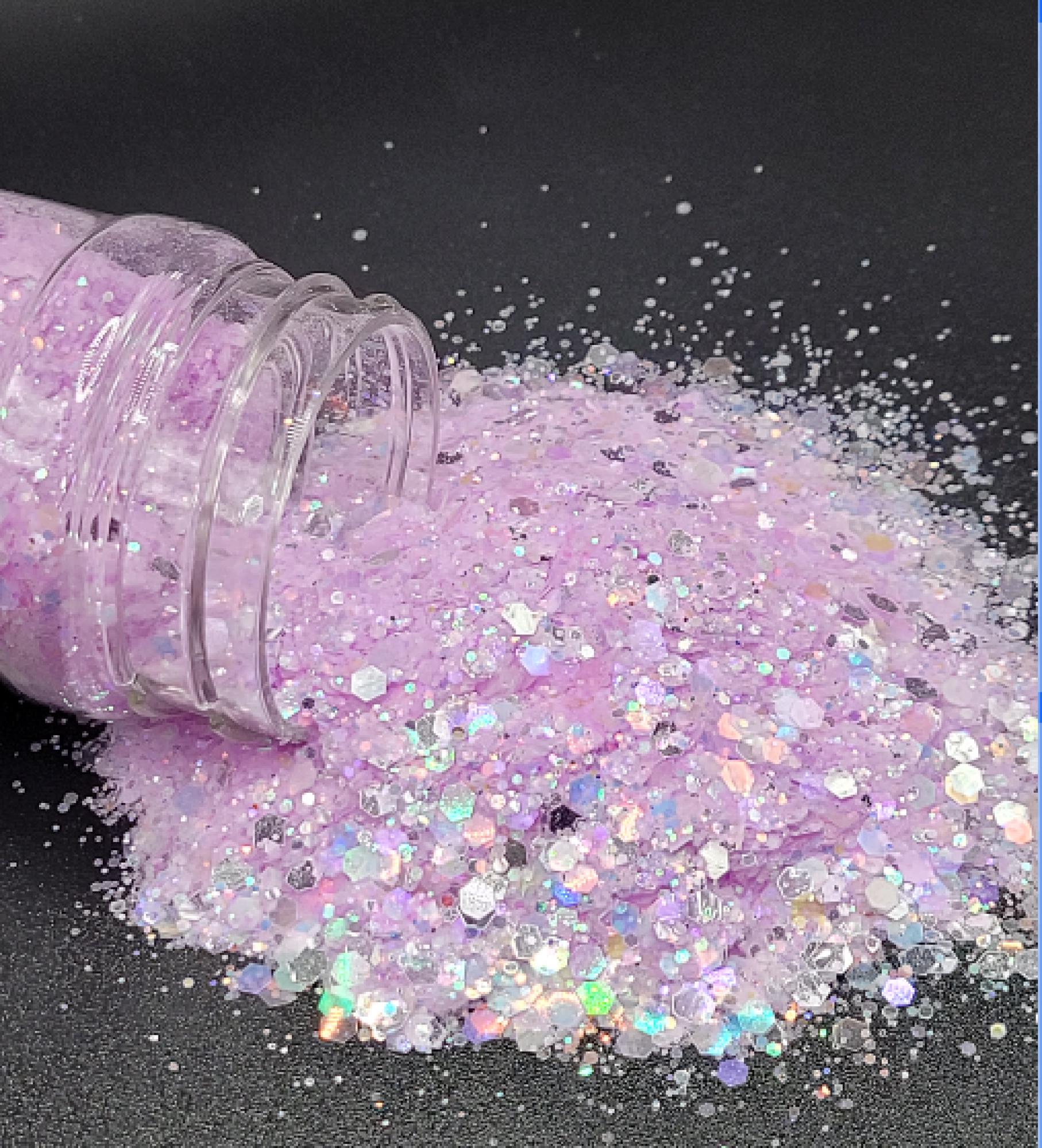 Purple 2 Blue - Chunky Mix Glow Glitter