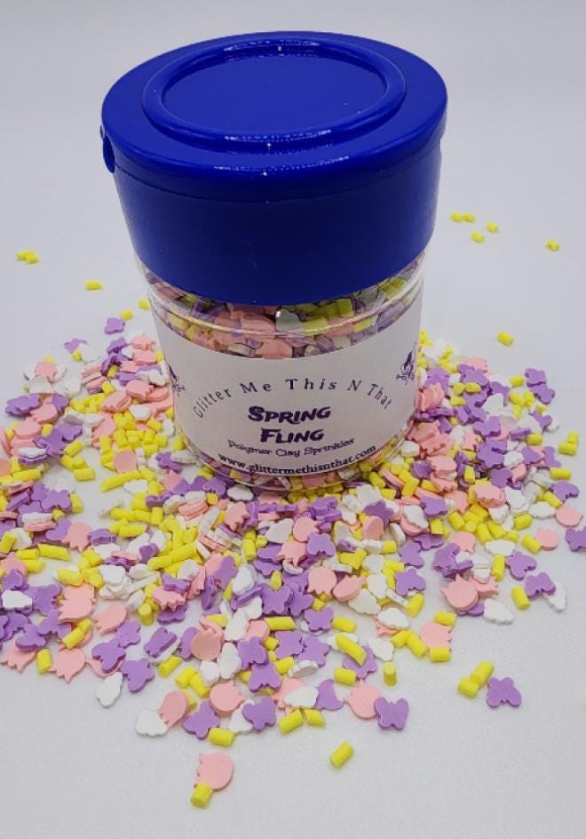 Spring Fling - Polymer Clay slices