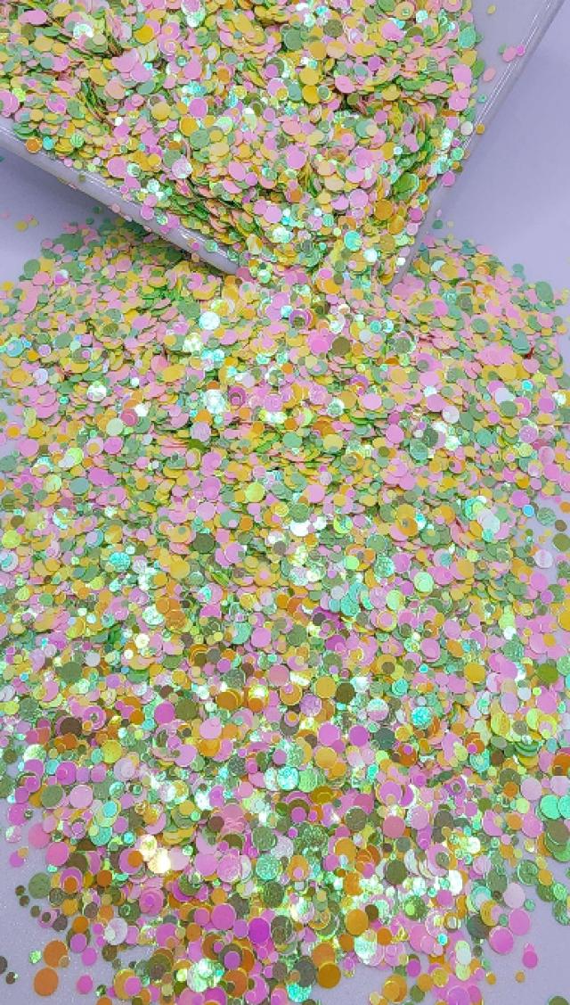 Easter Grass - Round Shaped Glitter
