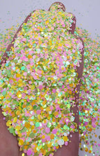 Easter Grass - Round Shaped Glitter