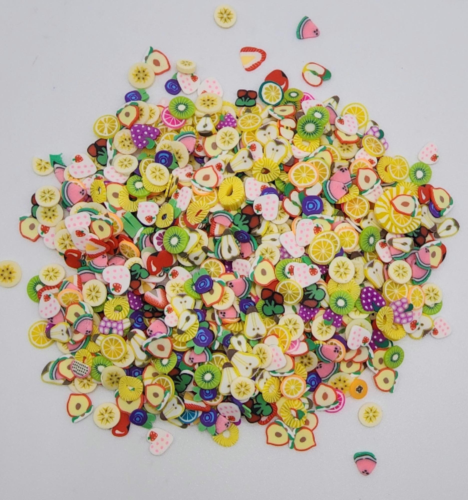 Fruit Salad - Polymer Clay slices