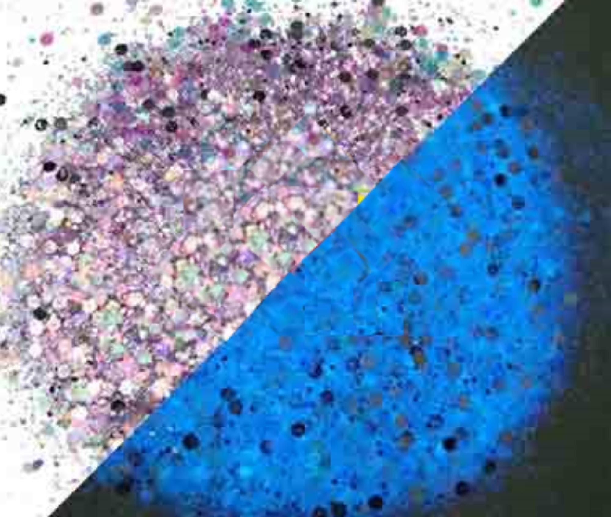 Purple 2 Blue - Chunky Mix Glow Glitter