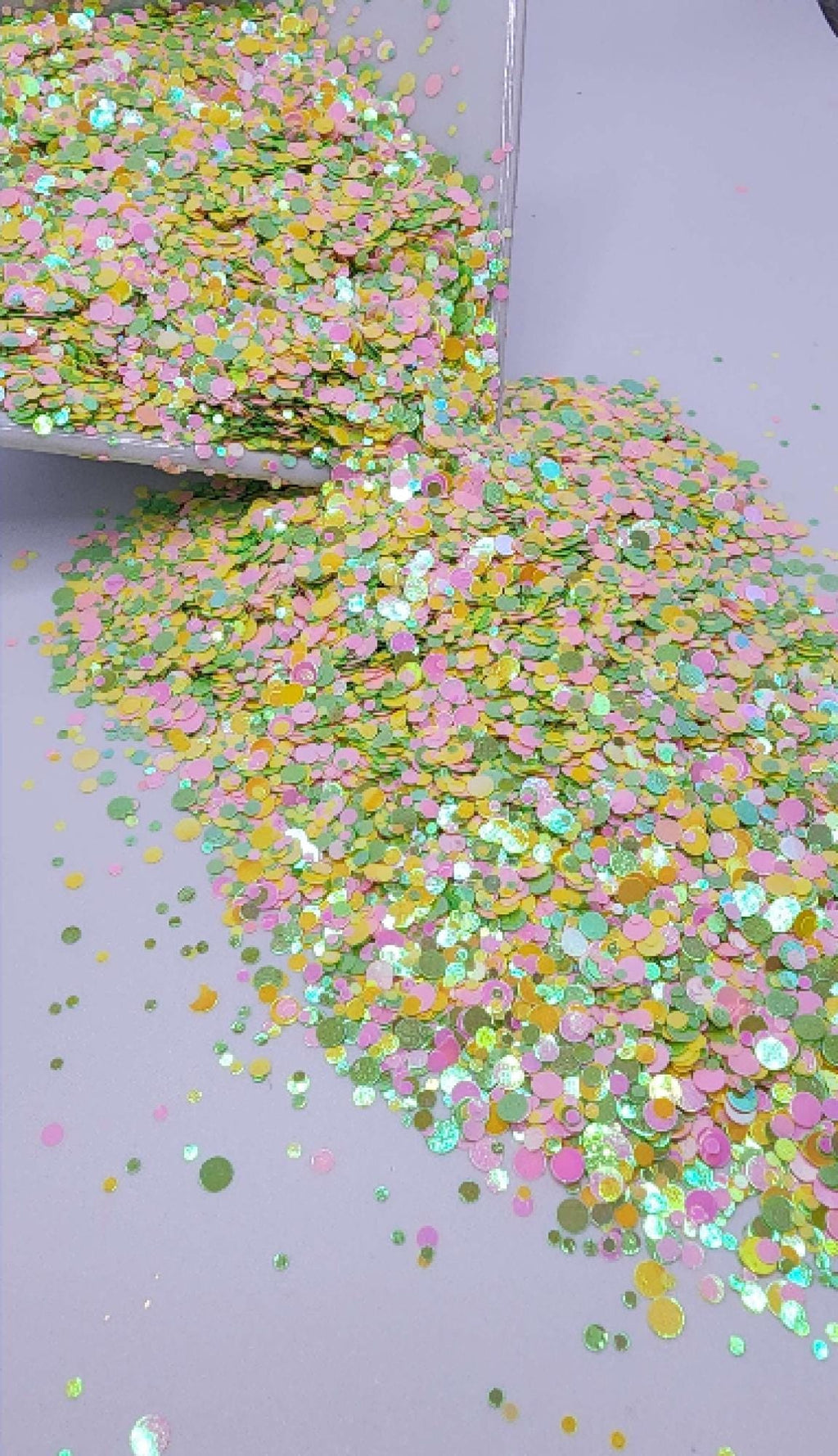Easter Grass - Round Shaped Glitter
