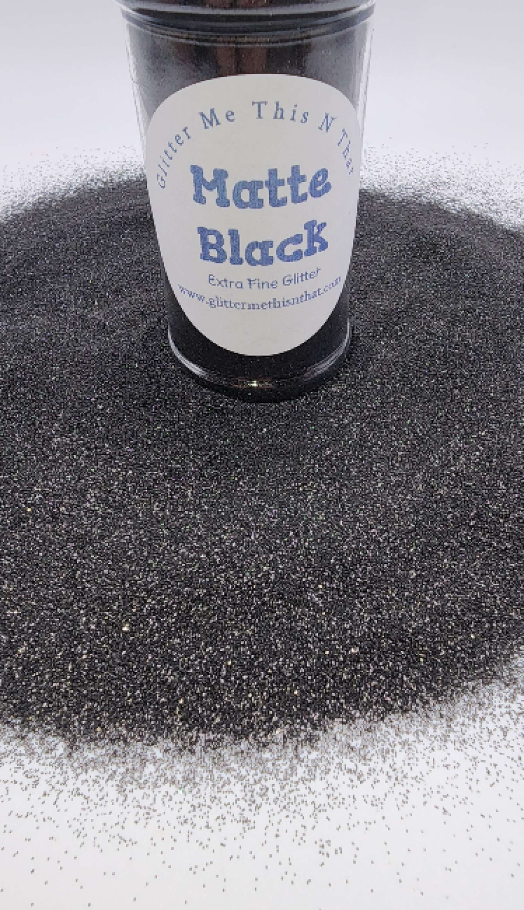 Matte Black - Extra Fine Glitter
