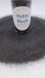 Matte Black - Extra Fine Glitter